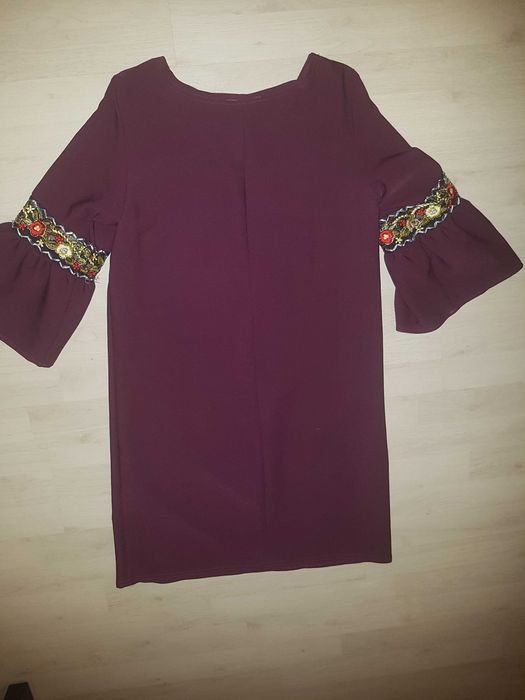 Rochie clopotel burgundy
