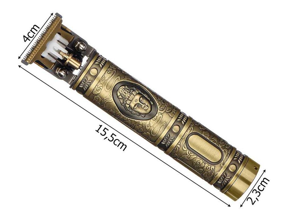 Aparat electric pentru tuns barba si par reincarcabil inox 4 capete