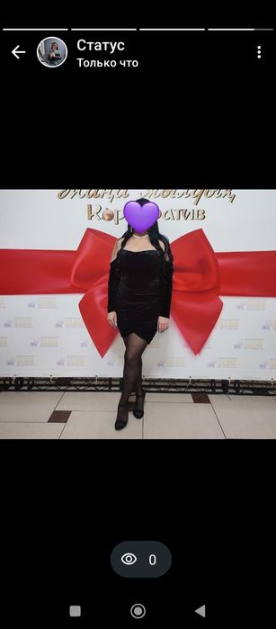 Платье женское черная