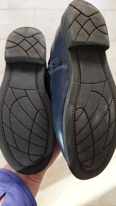 Cizme inalte fetite, din piele, M33