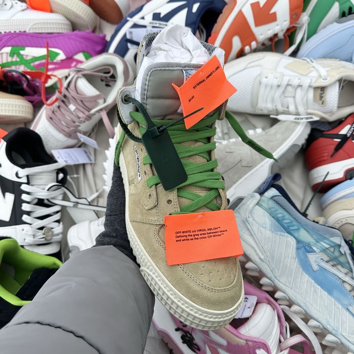 Off-White Off Court Dark Grey Suede 100% Originali