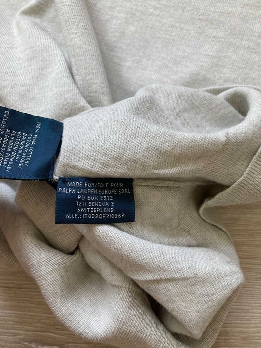 POLO By Ralph Lauren Pima Cotton мъжки тънък пуловер XL Slim Fit