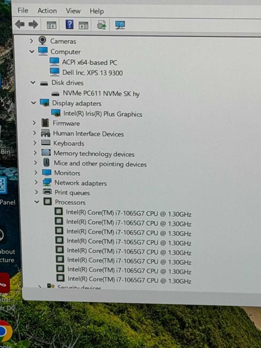 Dell XPS 9300 Intel I7-1065G7/16RAM/1TB NVMe/Iris Plus XE/4k Touch