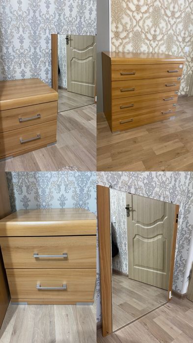 Комод, две тумбочки и зеркало