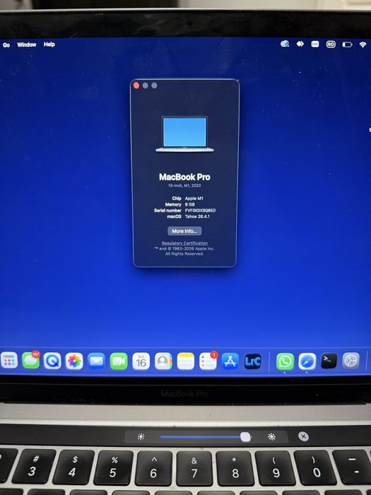 Macbook Pro M1, 13 inch - touch bar