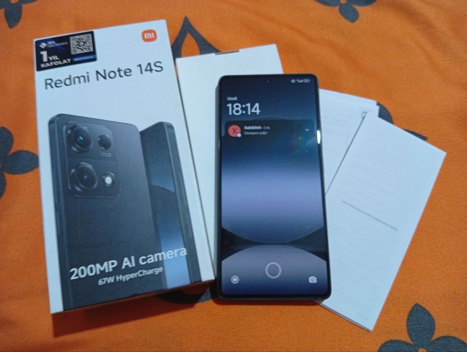 Redmi note 14 S Midnight black