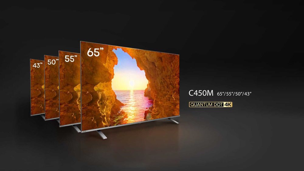 Телевизор QLED Toshiba 43/50/55/65/75/85 C350RE C450ME (Новинки 2025)