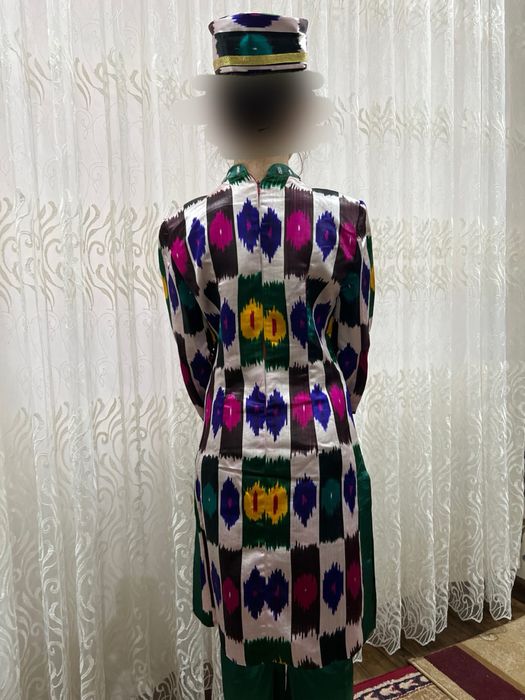 Атласная двойка с головным убором