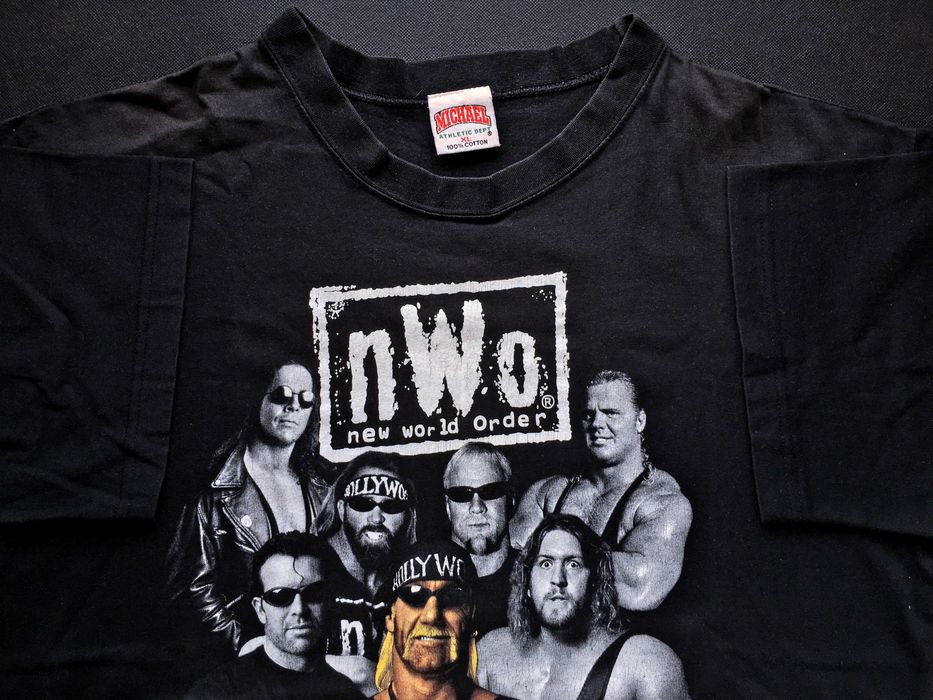 VINTAGE 1999 WCW® n.W.o.® New World Order «WHITE & BLACK ATTACK» — XL