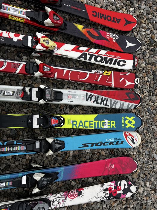 Schiuri ski copii Atomic Volkl Stockli Salomon 130 cm