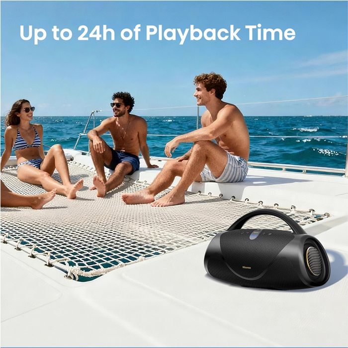 Нова безжична Bluetooth портативна колонка Hisense - VoyageBoom, IP67, черна 320W