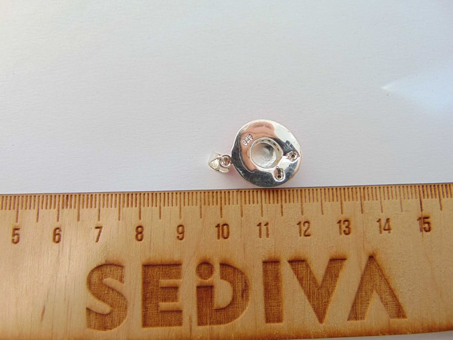 Pandantiv palarie din argint cu email