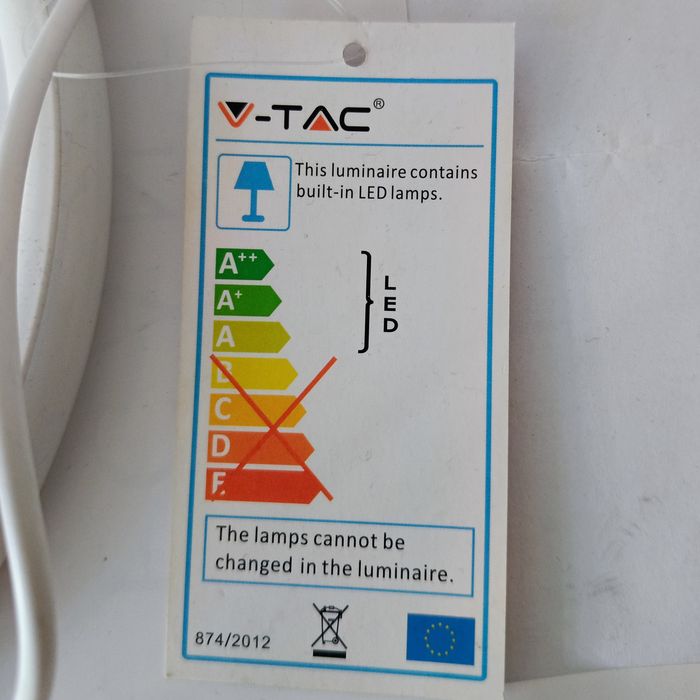 Дизайнерска LED настолна лампа V-TAC 17W (Спирала) - Топла светлина