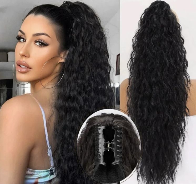 Coada de par eleganta cu cleste bruneta