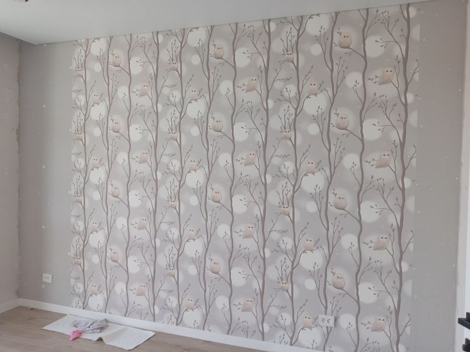 Поклейка обоев  качественно