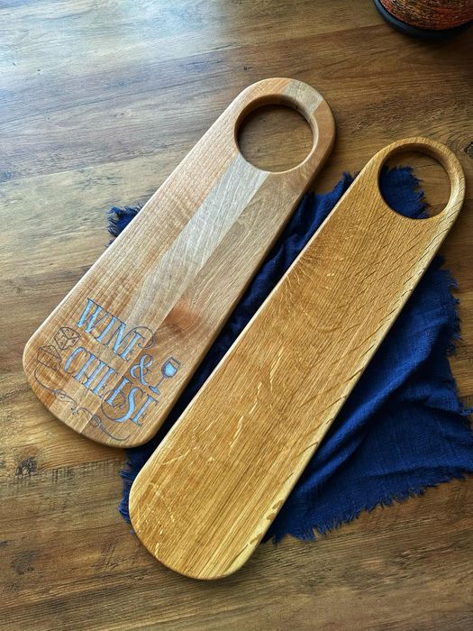 Ръчно изработени дъски за мезета, подноси изделия от дърво