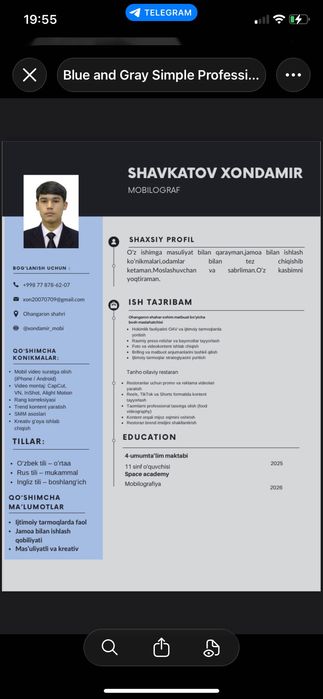 SMM va Mobilografiya xizmati