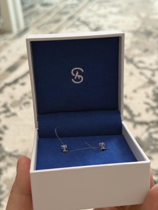 Серебряные детские серьги
