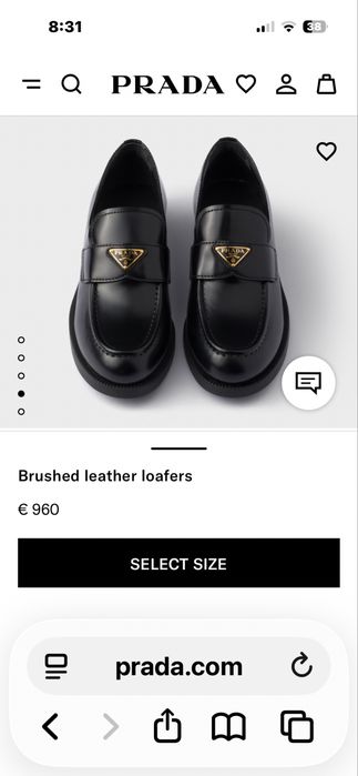 Prada loafers - размер 40