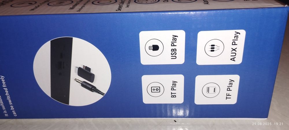 Блутуз колонка, беспроводная зарядка, ночник, часы, будильник