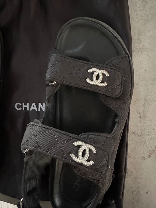 Черни сандали Chanel