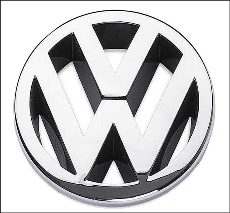 Емблема за решетка VW 125 мм – Polo, Touran, EOS, MK5 сива