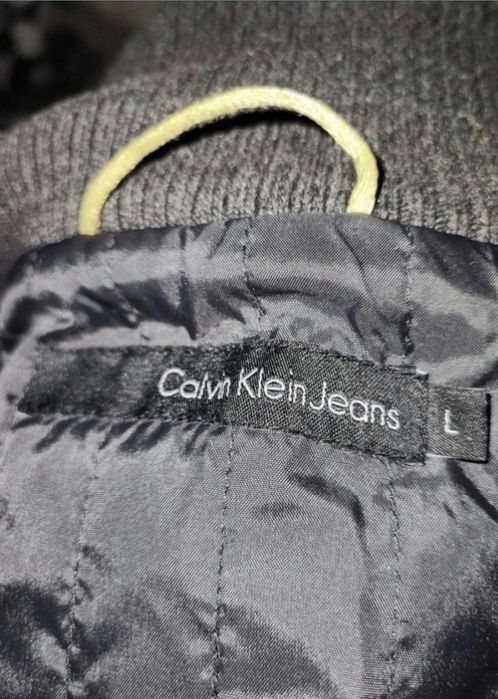 Palton bărbătesc Calvin, Lână naturală - Marimea L