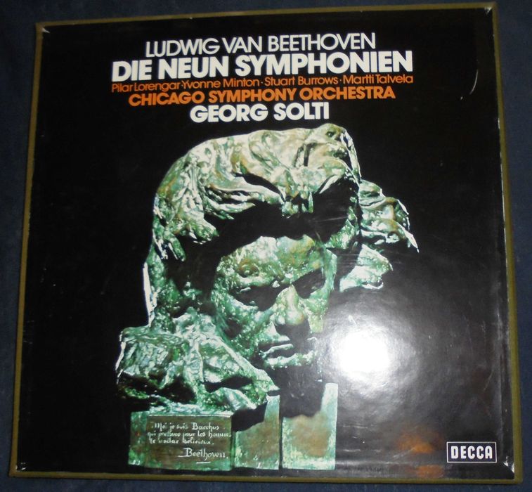 Vand mapa discuri vinil Solti-Beethoven-9 simfonii+3 uverturi, ca noi
