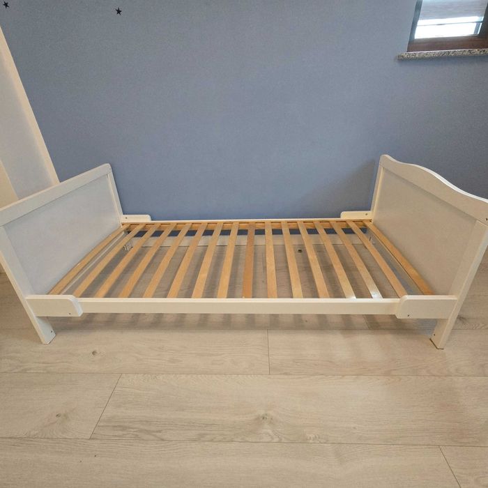 Pat alb copii 140×70 cu saltea