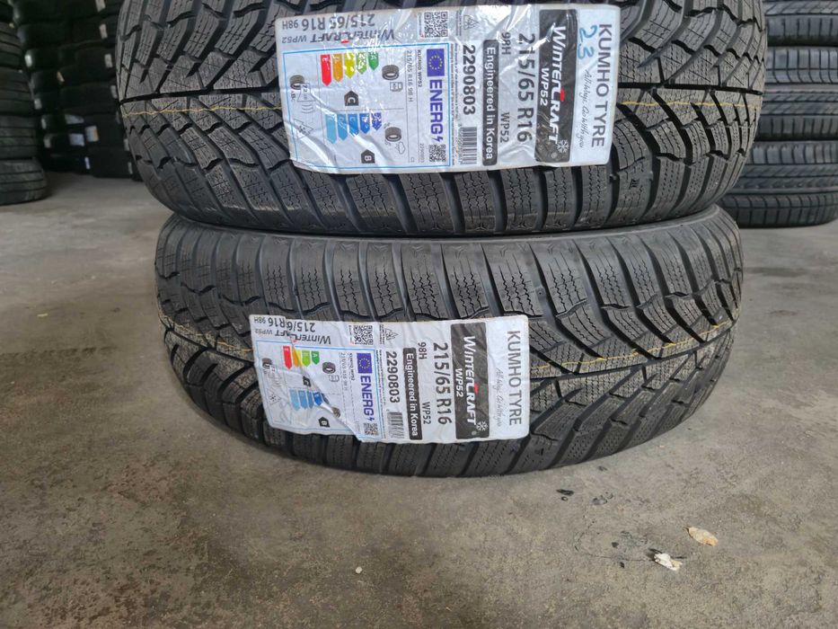 4 Anvelope M+S IARNA - 215/65/16 98H - Kumho WinterCraft WP52 - NOU - DOT 2023 !