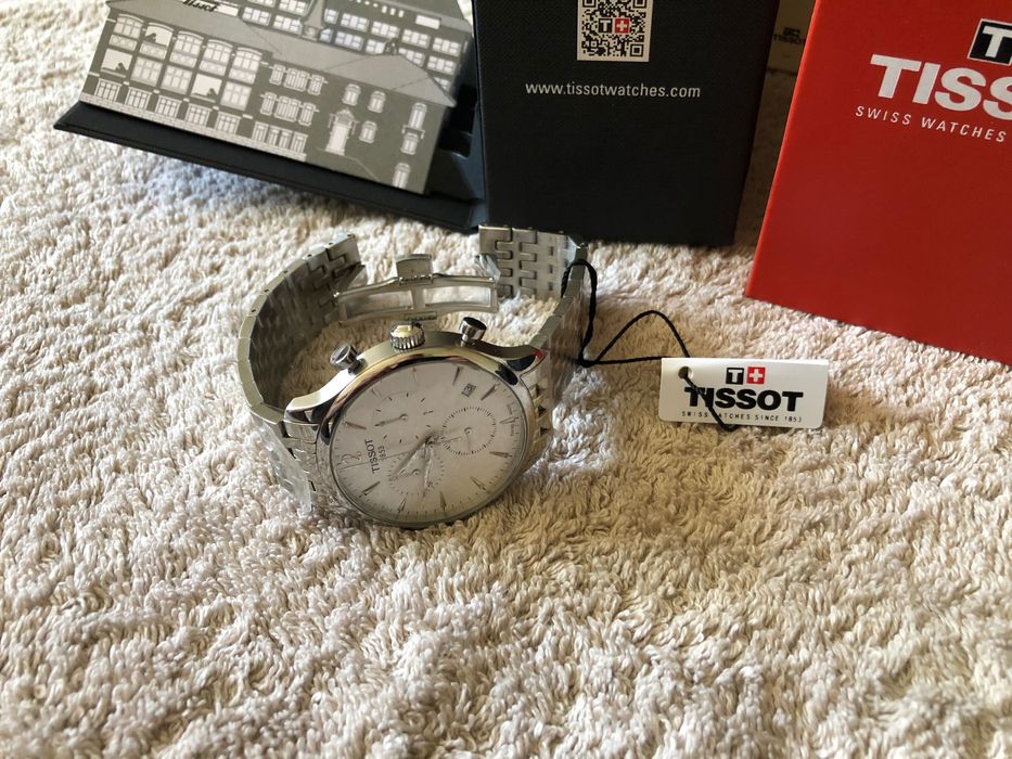 Ceas Tissot Tradition T-Classic Chronograph, Metalic White