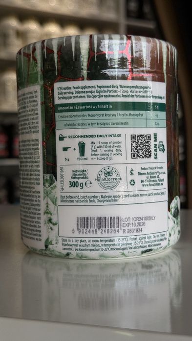 Fa ice creatine monohydrate 300gr 60servings