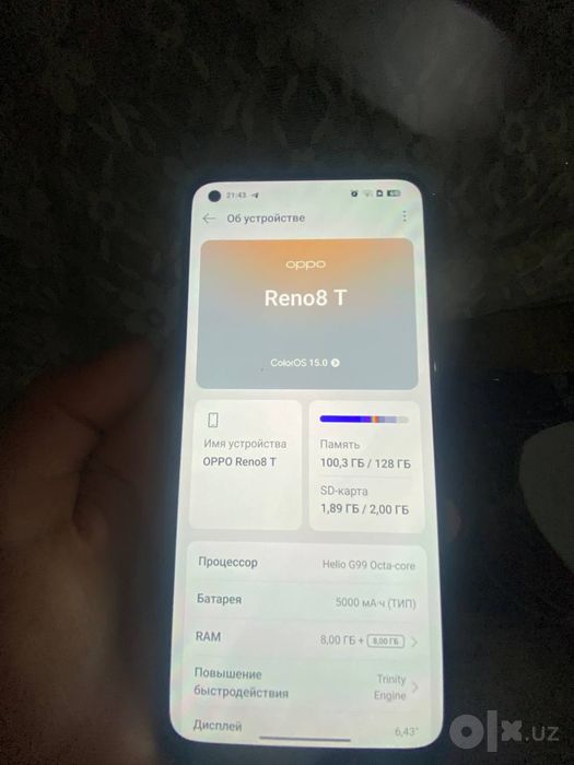 Oppo reno8 T sotiladi
