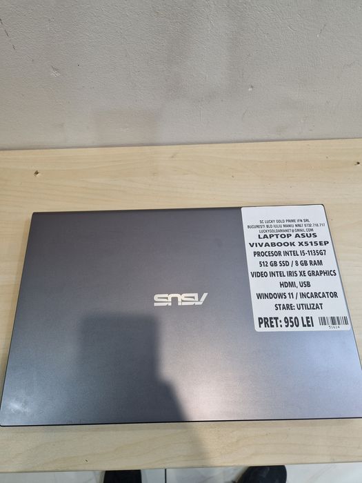 Laptop Asus Vivabook X515EP I5 512 GB SSD 8 GB RAM GARANTIE ! #51614