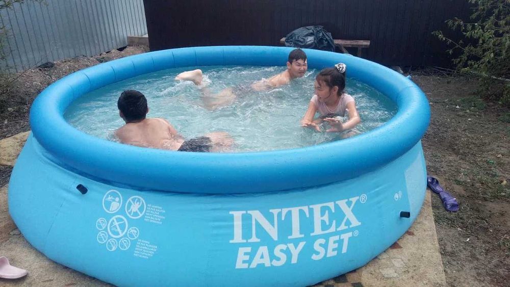 Бассейн каркасный Intex. Надувные бассейны. Детский бассейн Алматы