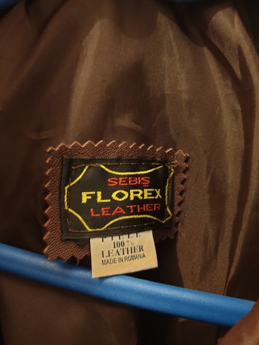 Geaca iarna piele dama fabricata Romania Sebis Florex, Marime M