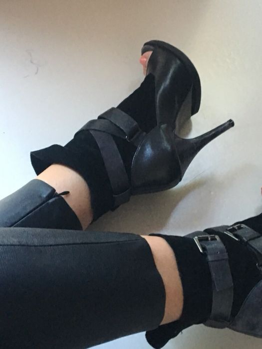 Botine Piele Bronx gen Maison Margiela, toc 10cm, mar.39