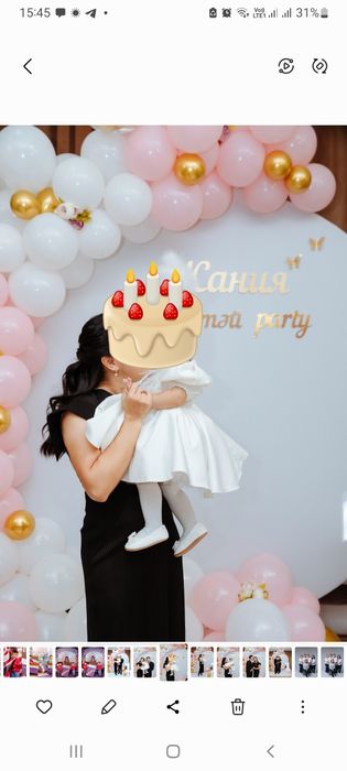 Нарядное платье на 1 год девочке