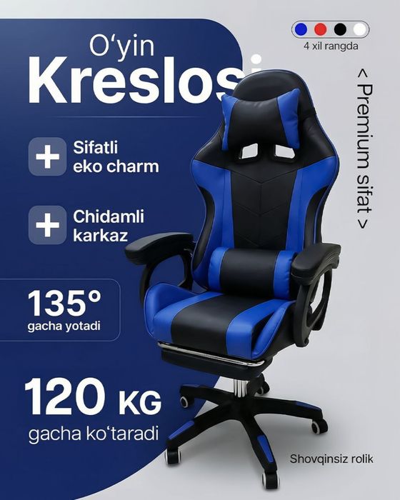 Gamerlar uchun kreslolar
