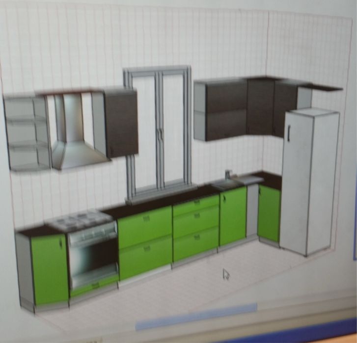 Стол 2м*90 Стулья Шкаф