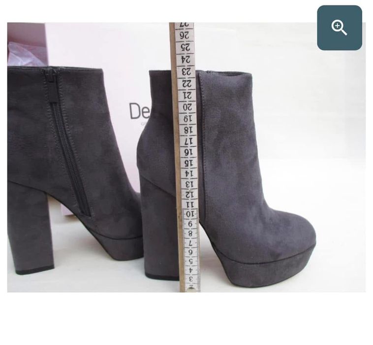 Сиви Боти на висок ток Deezee и обувки Gabina