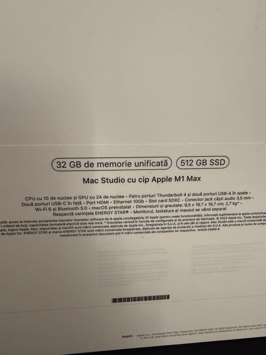 Mac Studio M1 Max 32gb Ram Cluj-Napoca • OLX.ro