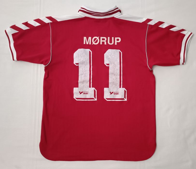 Hummel Denmark 1998 #11 Home Jersey оригинална тениска XS Хумел Дания