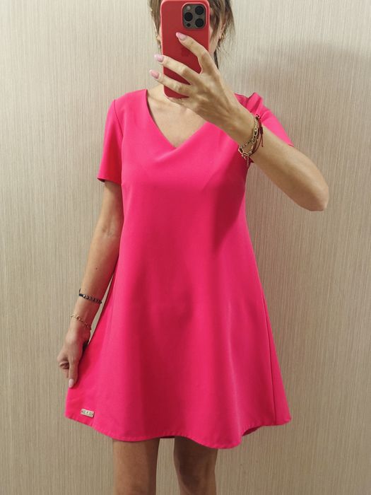 Rochita speciala, Elisabetta Franchi,  probata ,roz ,xs s ,deosebita