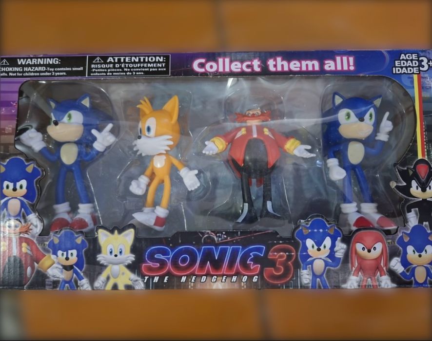 Комплект 4 броя фигурки Соник 3, Sonic 3 /фигури за игра