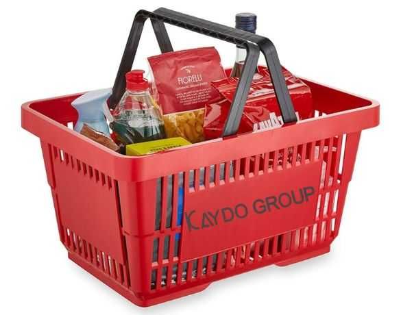 ПРОМО!Кошница за пазаруване - червена 22л, търговско оборудване!