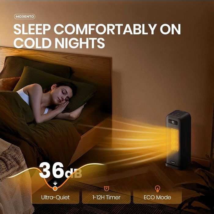 Вентилаторна печка / духалка за вътрешна употреба, термостат, 1500W