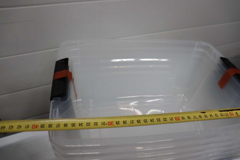 6 бр. пластмасови кутии за съхранение с капак, кутии с прозрачен капак