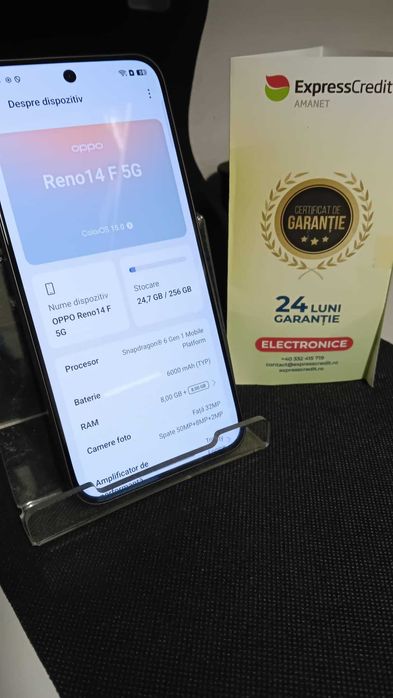 Oppo Reno14F 5g 8/256GB Nou (AG15 Gara1 B33370) Garantie 2 ani!