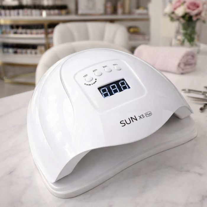 Елегантна и компактна UV LED лампа за нокти SUN5 с висока мощност-48W